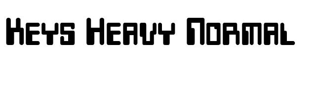 Keys Heavy Normal font preview