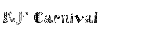 KF Carnival font preview