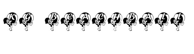 KG BEACHBALL font preview