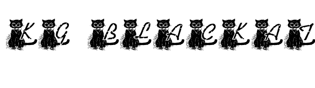 KG BLACKAT font preview