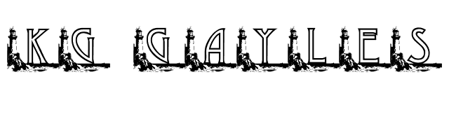 KG GAYLES LH font preview