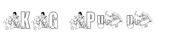 KG Pup font preview