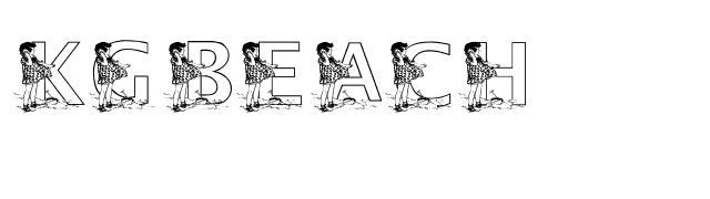 KGBEACH1 font preview