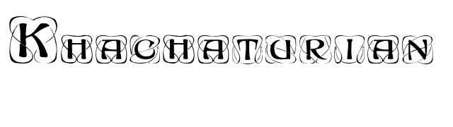 Khachaturian Capitals font preview