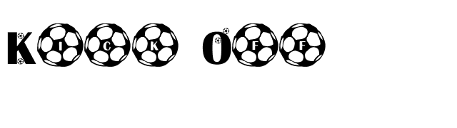 Kick Off font preview