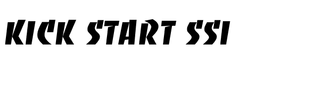 Kick Start SSi font preview