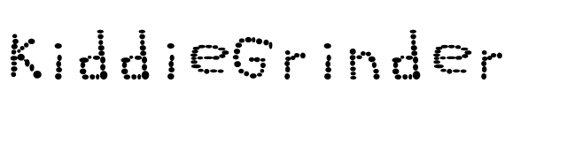 KiddieGrinder font preview