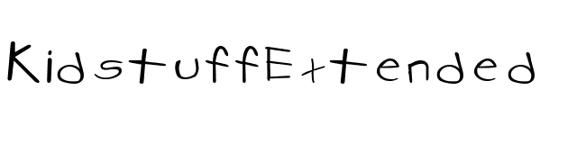 KidstuffExtended font preview