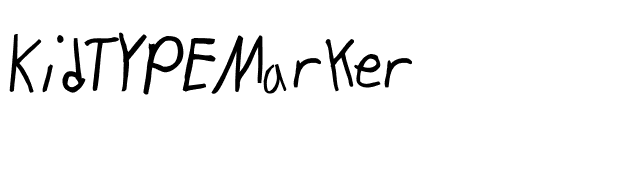 KidTYPEMarker font preview