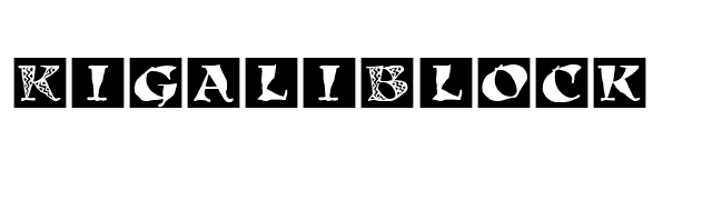 KigaliBlock font preview