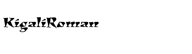 KigaliRoman font preview