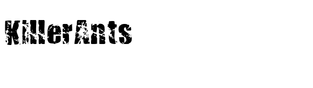 KillerAnts font preview