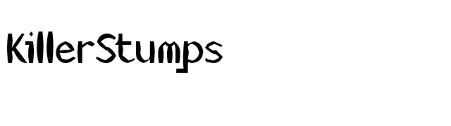 KillerStumps font preview