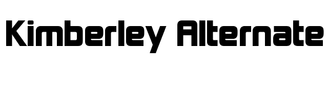 Kimberley Alternate font preview