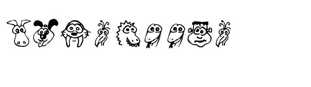 Kims Toons font preview