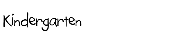 Kindergarten font preview