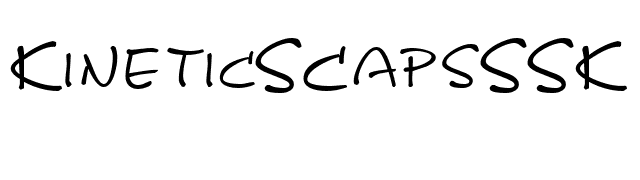 KineticSCapsSSK Regular font preview