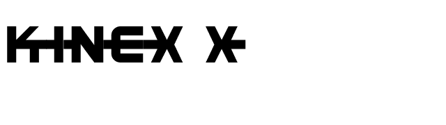 Kinex X font preview
