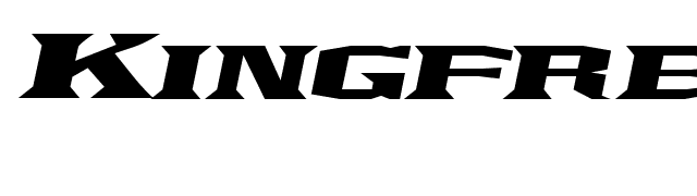 Kingfresh Italic font preview