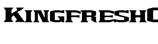 KingfreshCondensed font preview