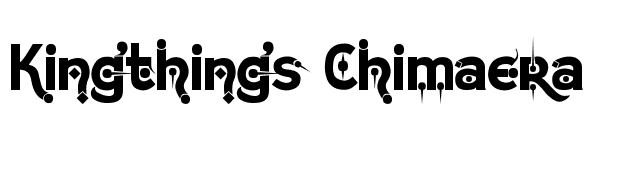 Kingthings Chimaera font preview