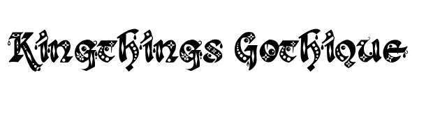 Kingthings Gothique font preview