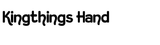 Kingthings Hand font preview