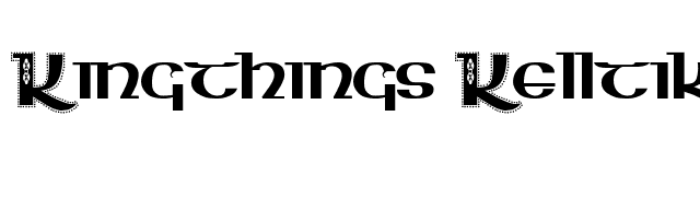 Kingthings Kelltika font preview