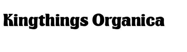 Kingthings Organica font preview