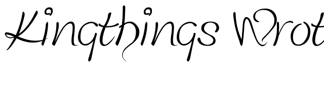 Kingthings Wrote font preview