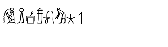 KingTut1 font preview