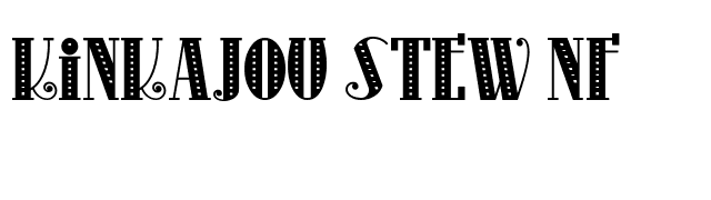 Kinkajou Stew NF font preview