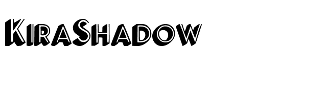 KiraShadow font preview