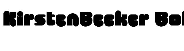 KirstenBecker Bold font preview