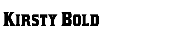 Kirsty Bold font preview