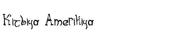 Kitbiya Amerikiya font preview