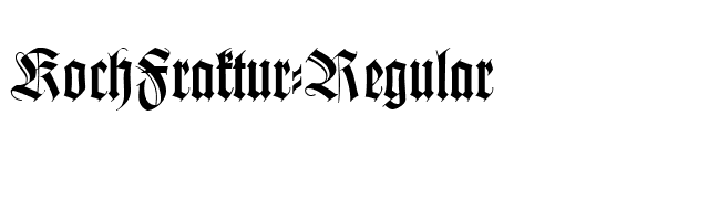 KochFraktur-Regular font preview