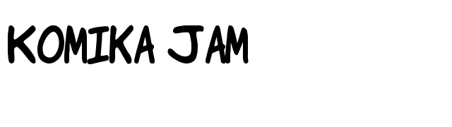 Komika Jam font preview