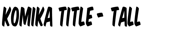 Komika Title - Tall font preview