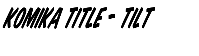 Komika Title - Tilt font preview