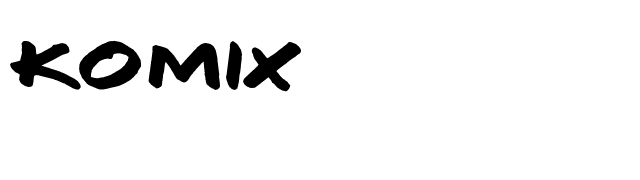 Komix font preview