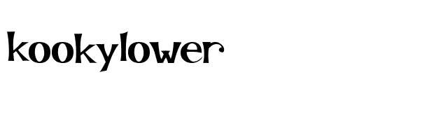 KookyLower font preview
