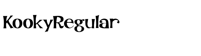 KookyRegular font preview