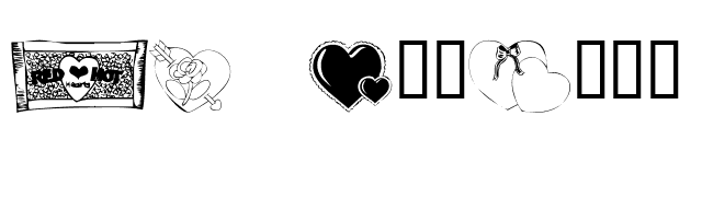KR Belated Valentine font preview