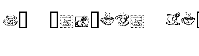 KR Teatime Dings font preview