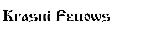 Krasni Fellows font preview