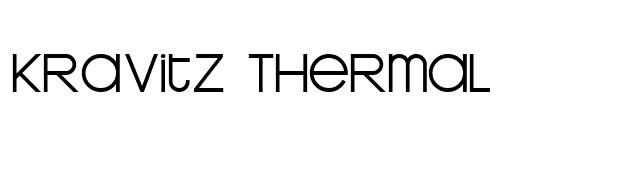 Kravitz Thermal font preview