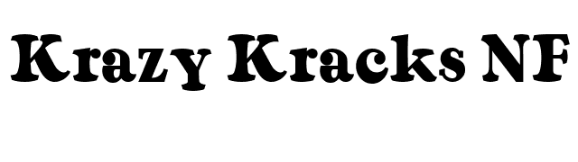 Krazy Kracks NF font preview