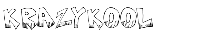 KrazyKool font preview