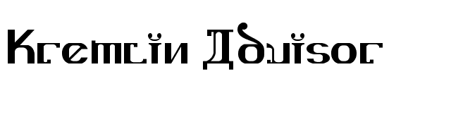 Kremlin Advisor font preview